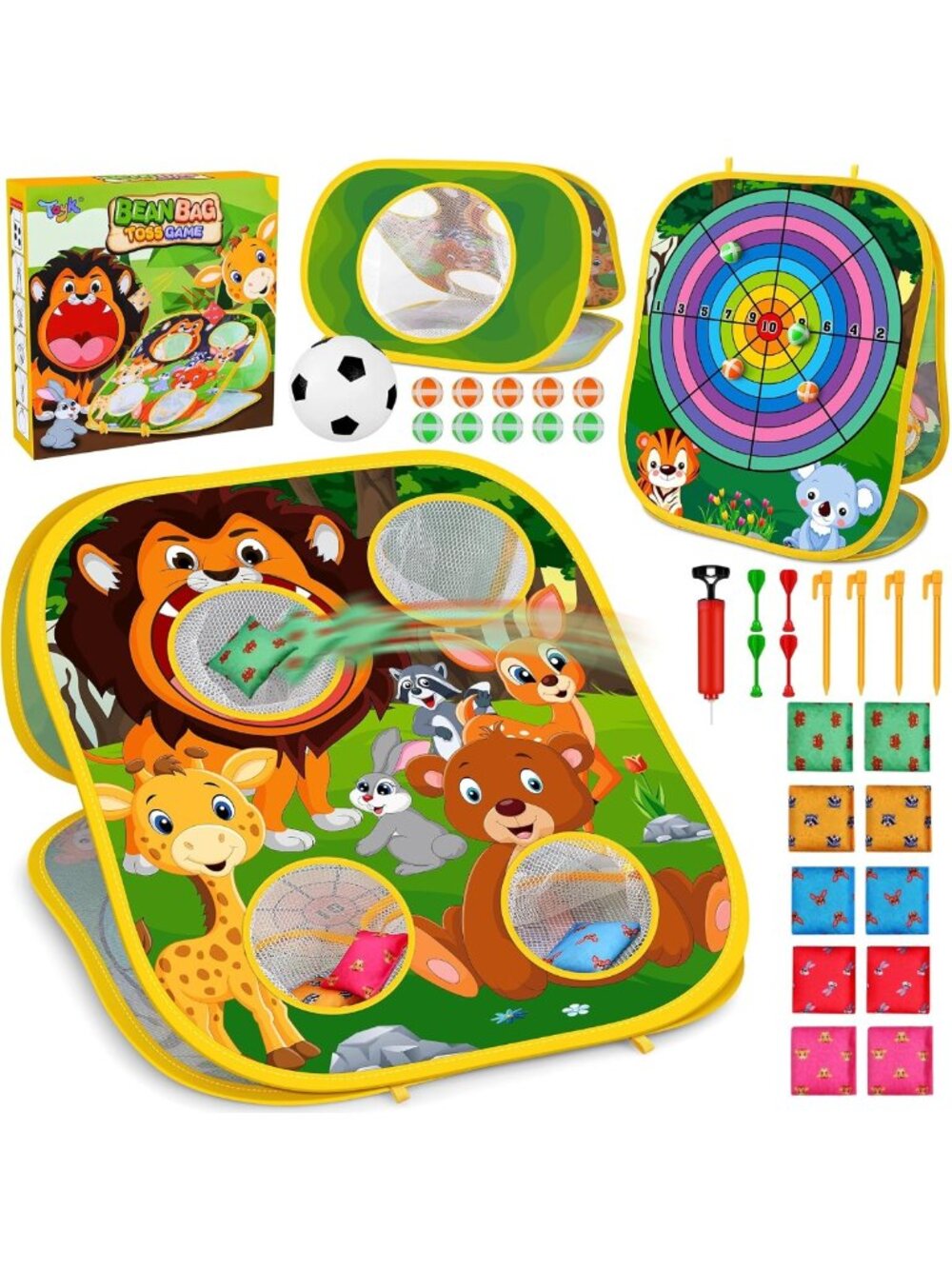 Fun Animal Bean Bag Toss Game - Outdoor Activity Toy for Kids & Family